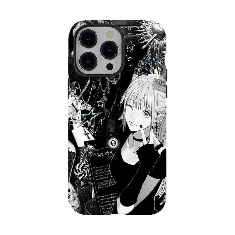 Anime/Death Note Misa Amane Gothic Film Phone Case, compatible with iPhone 17, 16, 15, 14, and 13. A great gift for anime fans.