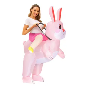 Easter Dinosaur Rabbit Unicorn Squirrel Zebra Giraffe Koala Deer Shark Inflatable Costume, Kids Performance, Easy Inflate, Cute Design