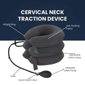 Neck Stretcher – Inflatable Cervical Traction Device for Neck Pain Relief, Adjustable Neck Brace for Home Use, Cervical Spine Decompression Tool for Muscle Tension & Stress Relief Menswear Soft Long Natural Sleeveless Tops Man Bestie tiktokshopspringglowu