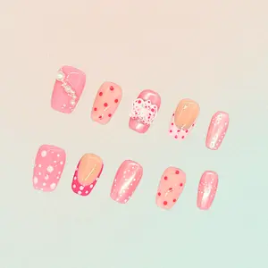 Bling by Allie  BLOSSOM MIST- 100% Handmade Press-On Nails | Resusable, Salon Quality, Long Lasting