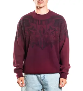 Affliction Men's Thermal Long Sleeve Shirt Winged Up