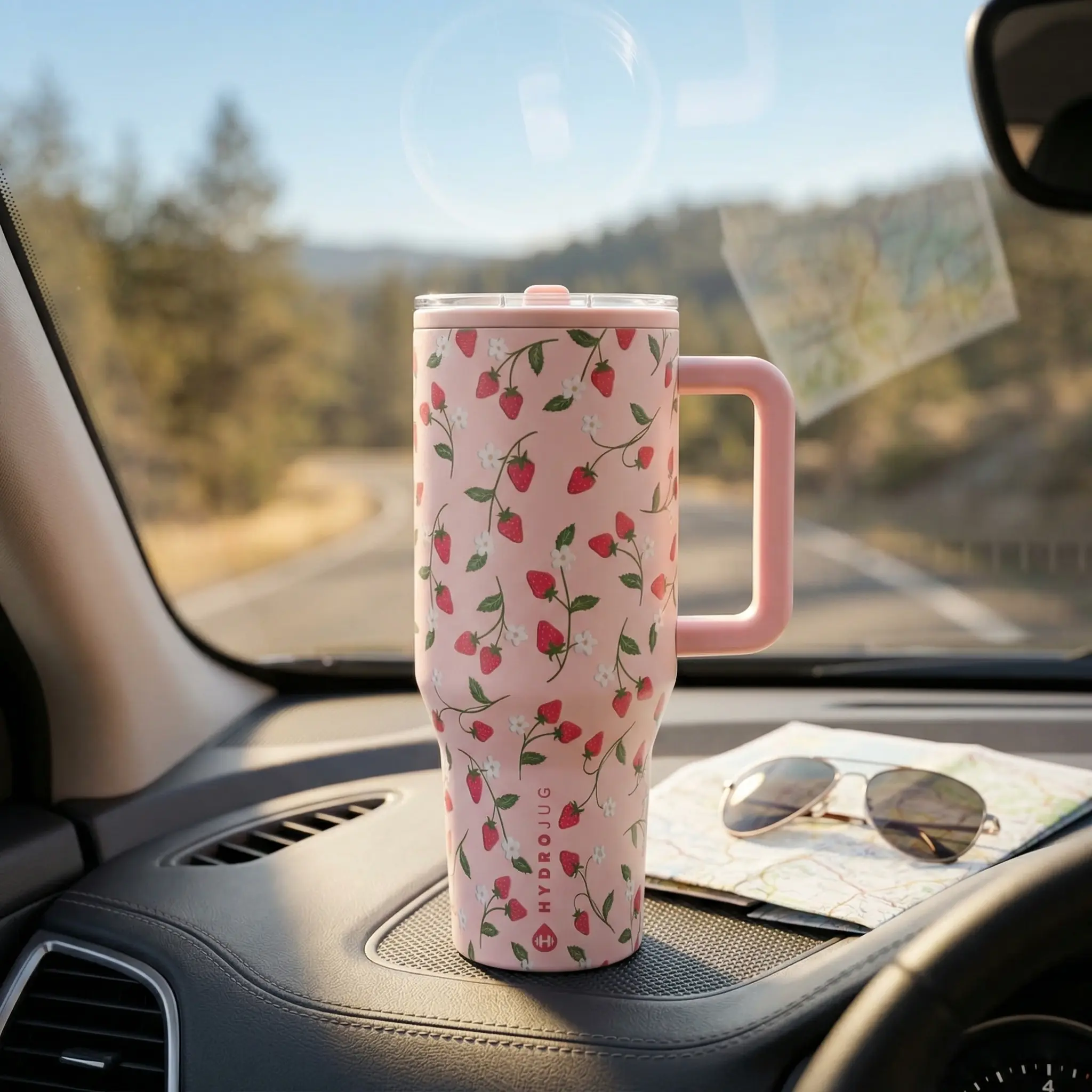HydroJug Tumbler New Limited Edition Exclusive Viral Release Pink Unicorn Design Cup Holder Friendly