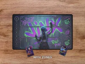 LOL Arcane Jinx Riftbounds TCG CCG Playmat Gaming Desk Mat Mousepad Trading Card Game Mat