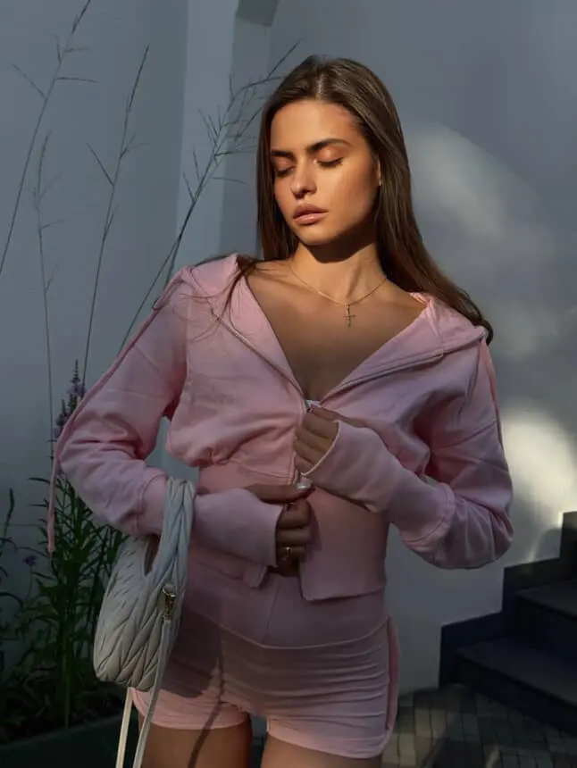 Womenswear Essential Cropped Jacket Pink