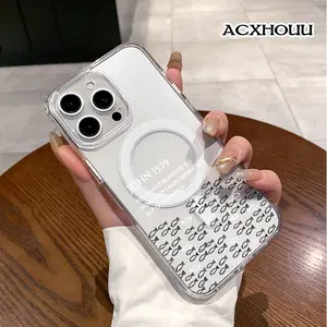 Tiny Fish Swarm Magnetic Trendy Case for iPhone 17 16 E Pro Max 15 Plus 14 13 12 11 XS XR, Minimalist Print | Silicone, Shockproof, Cute, Stylish, and Protective