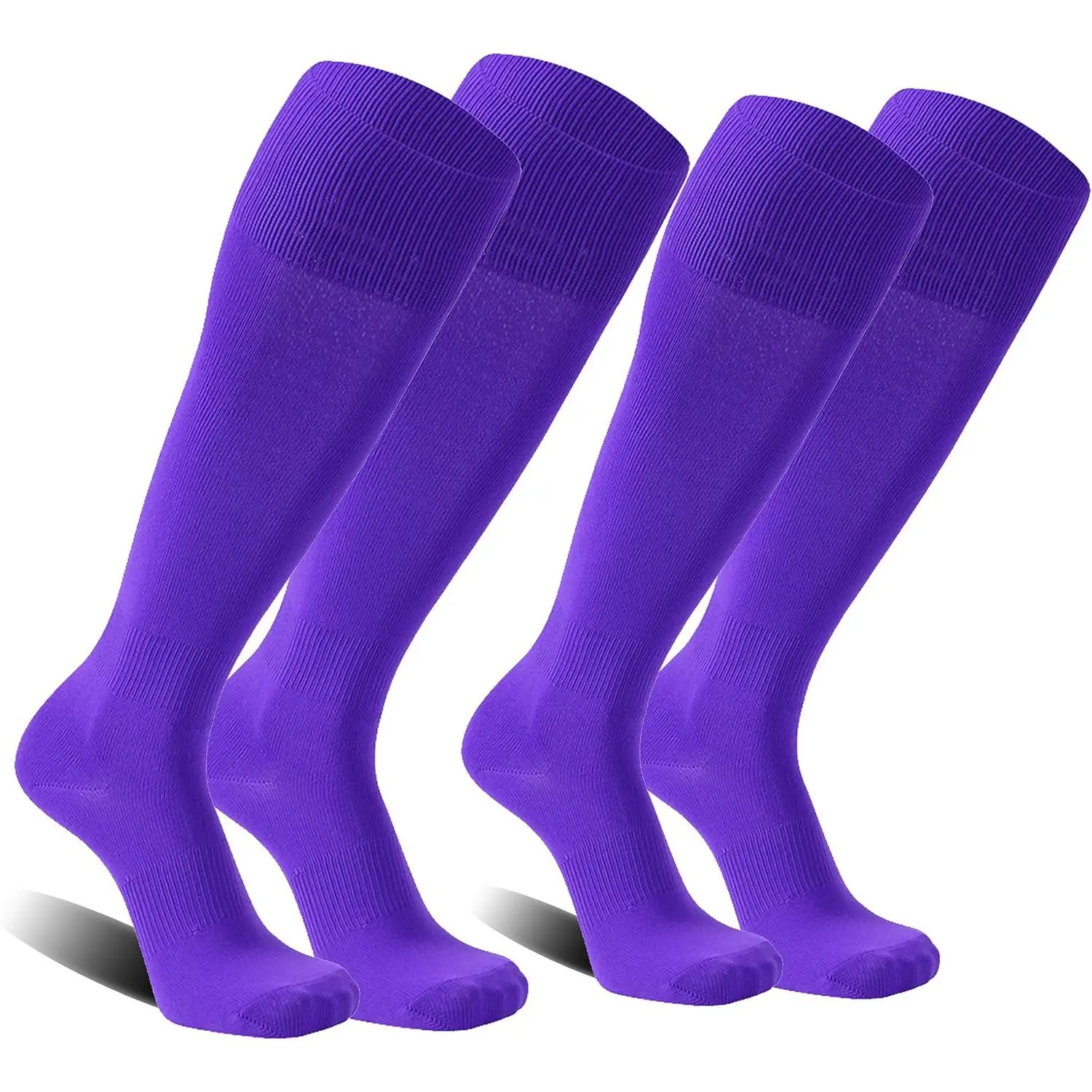 Baseball Softball Socks, Unisex Over Knee High Solid Sports Rugby Soccer Homecoming Socks