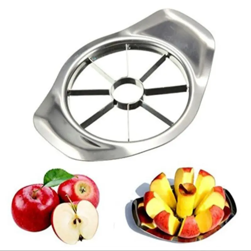 Stainless Steel Apple Slicer Fruit Splitter, Durable Fruit Tool, Vegetable Fruit Cutter, 8 Slices Sharp Blade, Quick Fruit Cutting Corer, Suitable for Kitchen & Restaurant