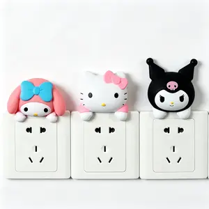 Sanrio Kawaii My Melody Switch & Outlet Decals, Viral TikTok Home Decor Stickers for Bedroom Room Makeover