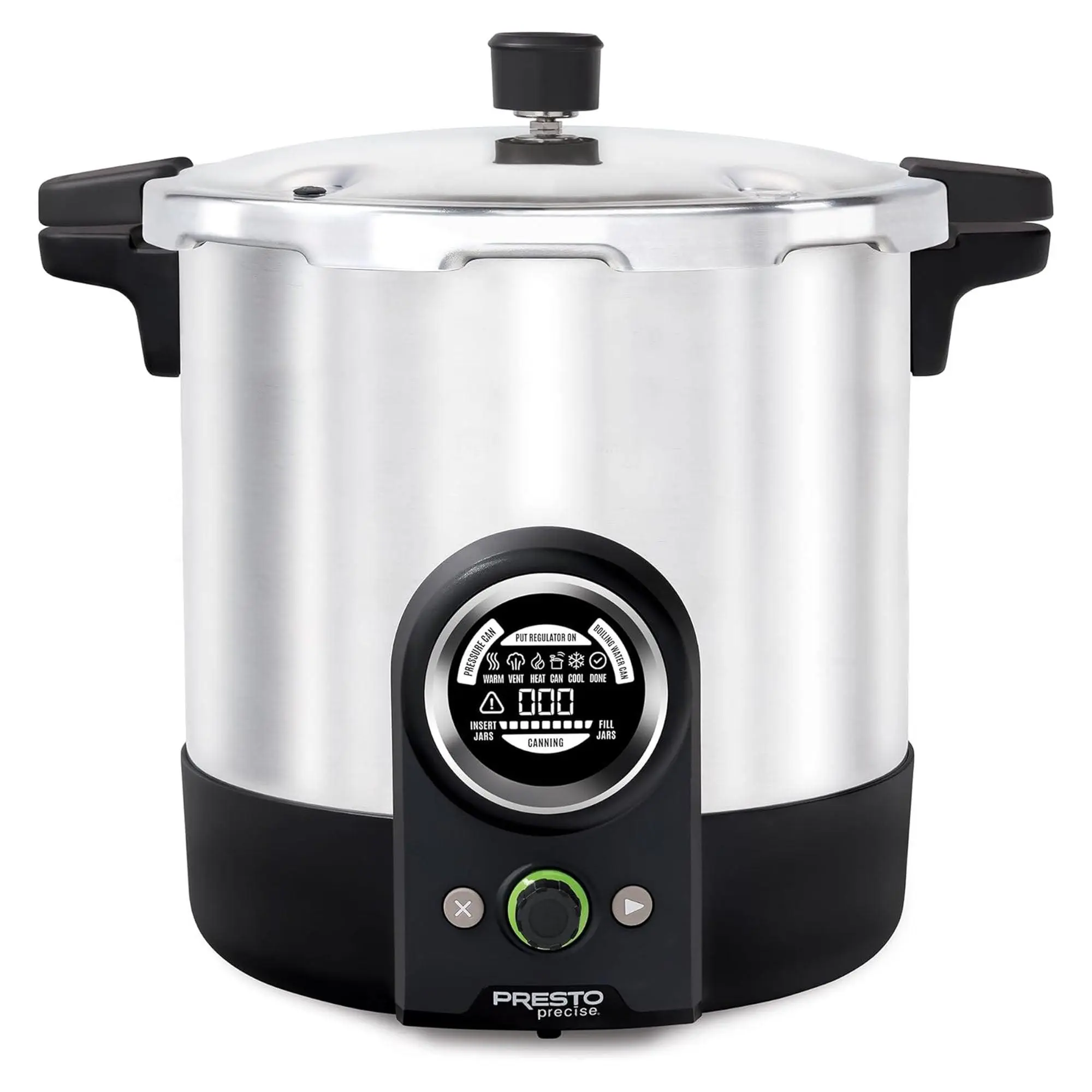 Presto 23 Quart Digital Pressure and Water Boiling Canner, LED Digital Display