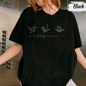 I’ll Always Care For You Dramione TShirt/Sweatshirt/Hoodie, Manacled Quote Inspired Apparel, Paper Crane Design, Bookish Merch, Dracotok Aesthetic Gift