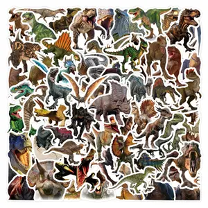 110pcs Jurassic Dinosaur Stickers for Kids Waterproof Vinyl Dino Stickers for Boys Girls Teens Waterbottle Scrapbook Laptop Skateboard Computer (Dinosaur)