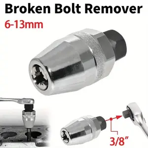 6-13mm Broken Bolt Extractor Set - Manual Damaged Stud Remover for Impact Wrench & Ratchet, Non-Electric Tool Kit