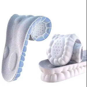 4D Shoe Cloud Insoles for Men Women Soft Memory Foam Orthotic Shoe Inserts Sports Insoles with Breathable Mesh Design Arch