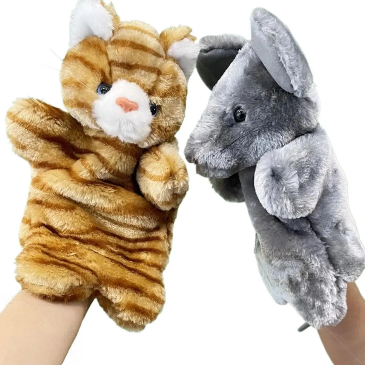 2 Piece Cat Wrestler Set, Interactive Puppets, Ideal for Pet Lovers