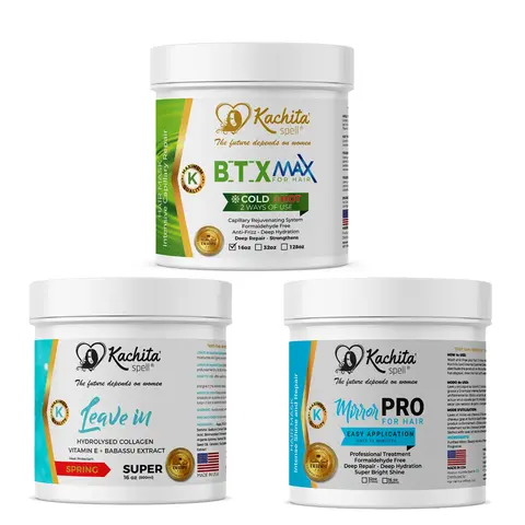 Kachita Spell Hair Treatents Combo Regular Use - Complete Treatments Solution for Nourished, Repaired, and Hydrated Hair