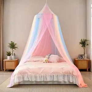 Colorful Mosquito Net, Elegant Lace Bed Canopy, Bedroom Mosquito Net, Bedding Supplies for Home Bedroom, Mosquito Netting