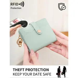 Double Fold Credit Card Wallet, Women's Multifunctional Lightweight Coin Pocket Wallet, Secure Unique Design, Ideal Gift for Christmas & Valentine's Day, Bifold Wallets