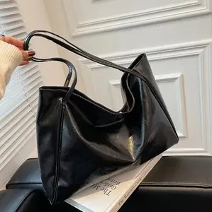 Luxe Leather Shoulder Bag - Premium Cattlehide Leather, Spacious Interior, Adjustable Straps, 15" x 12" x 5", Women's Handbag for Work & Weekend