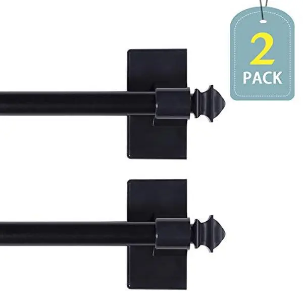 Magentic Square Curtain Rod Set Of 2