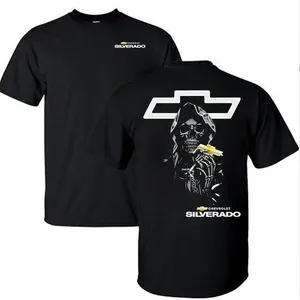 Chevrolet Silverado Reaper T-Shirt/Hoodie – Racing Style Cotton Short Sleeve Streetwear for Car Lovers.