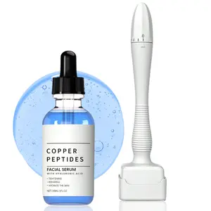 Peptides Serum, Copper PeptidesMemorial DaySerum for Face - Tightening, Repairing, CollagenBoosting - with Hyaluronic Acid - Fragrance-Free