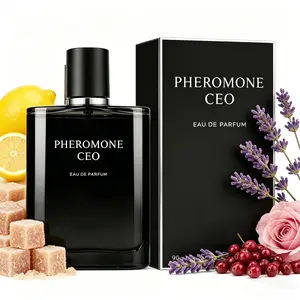 Pheromone CEO Eau De Parfum 90ml (3.04oz) | Lemon, Lavender, Pink pepper, Geranium, Sandalwood | Long Lasting Luxury Fragrance for Men | Premium Gift