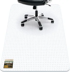 Office Chair Mat for Carpet, 32" x 48" Heavy Duty Hard Computer Desk Chair Mat for Carpeted Floors, Anti-Slip Carpet Floor Protector Mat for Office Chair, Smooth Glide, Ship Flat