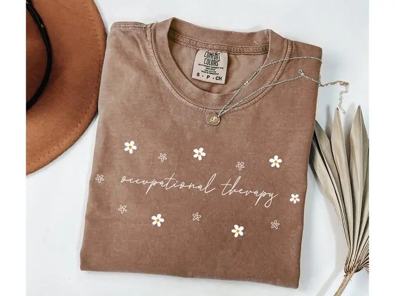 [ Sale Up To 65% ]Comfort Colors Occupational Therapy shirt OT Crewneck Occupational Minimal Therapist Shirt Therapist Graduate Gift Pediatric