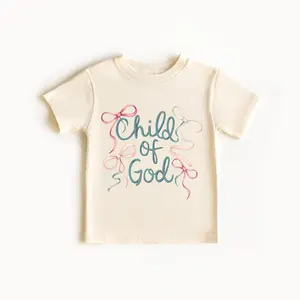 Child of God Toddler Shirt - Christian Kids Tee - Coquette Youth Shirt - Faith Kids Shirt - Church Youth Shirt - Gift for children