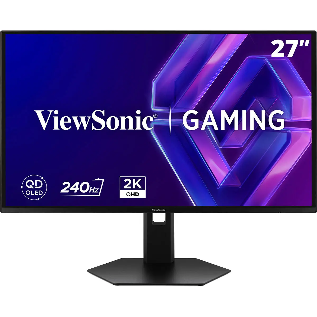 ViewSonic VX2738-2K-OLED Gaming Monitor for Gamers - 26.7" 16:9 2560x1440px WQHD Panel, 240Hz High Refresh OLED Screen, Desktop & PC/Laptop Component