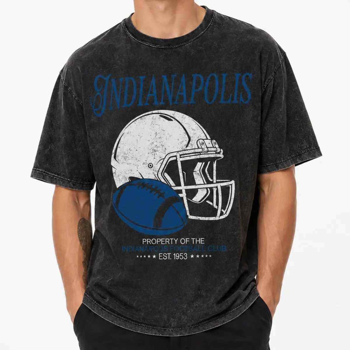 Indianapolis Football Vintage Washed Shirt, Retro Indianapolis Football 90s Shirt, Colt Game Day Hoodie