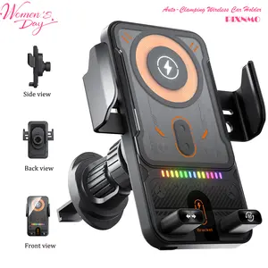 2026Mother'sDay Infrared Smart Car Mount – Auto Open & Close, 360° Magnetic Rotating Bracket. Compatible with iPhone 16/15/14/13/12/11 Pro Max, Samsung Galaxy S24/S23/S22/S21, and More. One hand in, one hand out. No shaking, no scratches. Fits any vent