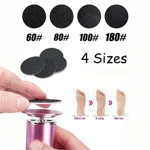 Replacement rollers for foot care tools, electric pedicure file heads for calluse removal, universal extra-coarse replacement roller heads, electric perfect pedicure file, electric callus remover accessories.