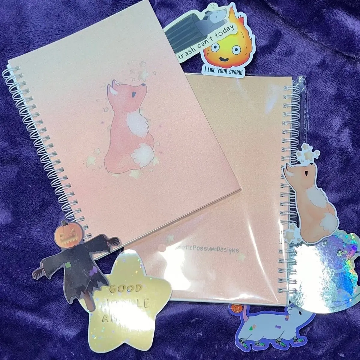 Starry Fox Reusable Sticker Book |Sticker Collection Book, Sticker Storage Book, Sticker Binder, Cottagecore Fall Vibes Sticker Book Album