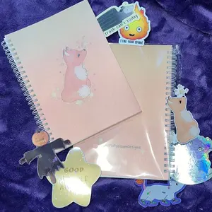 Starry Fox Reusable Sticker Book |Sticker Collection Book, Sticker Storage Book, Sticker Binder, Cottagecore Fall Vibes Sticker Book Album