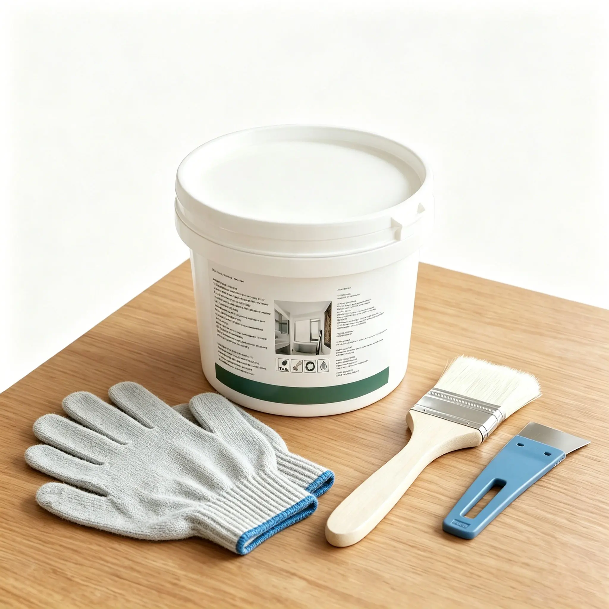 Transparent Waterproof Coating - No Tile Removal Leak Repair Sealant, Water Resistant, Fast Curing, Anti-Slip Surface, Low Odor Multi-Purpose Adhesive for Bathroom, Floor Drains, Grout, Includes Scraper transparente
