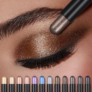 12 Color Eyeshadow Stick, Long-Lasting Waterproof High Pigment Eye Makeup, Easy Apply for Daily Use & Special Occasions