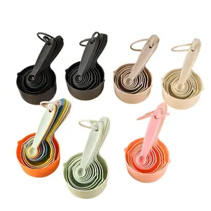 10 Piece Stackable Measuring Spoons Set, Precision Cooking and Baking Essentials, No BPA, Comfort Grip, Easy Reading Markings, Utensils