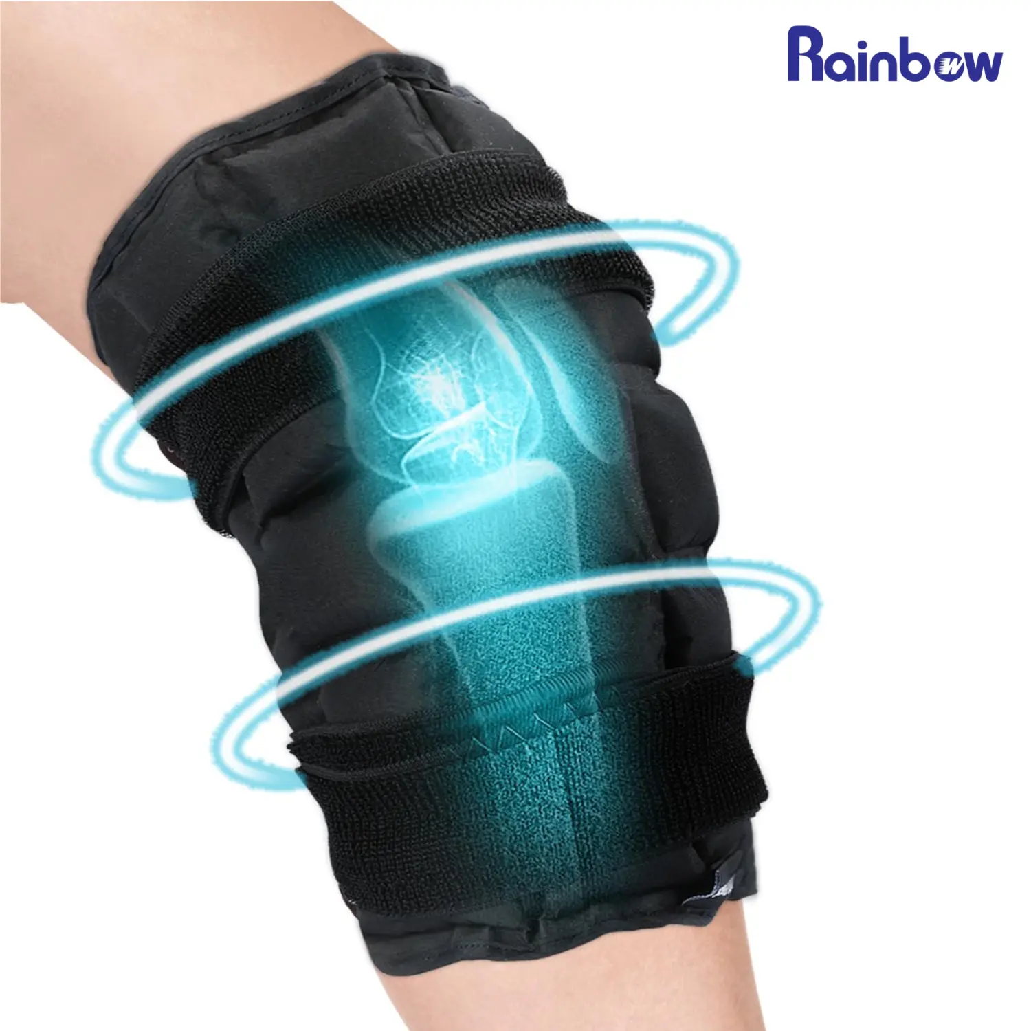 Knee Ice Pack Wrap, Superabsorbent Gel Hot & Cold Therapy Pad for Knee Injuries, Joint Pain, Bursitis Pain Relief, Meniscus Tear, Sprains & Swelling