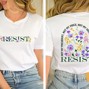 Floral Resist Shirt, Wildflower Protest Shirt, Civil Rights Social Justice Hoodie, Equality Activist Top, Community Is Resistance Shirt