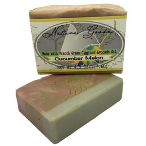 Cucumber Melon Bath Bar Soap - Handcrafted Cold Process Soap