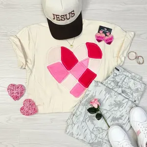 Patchwork Velvet Heart Patch