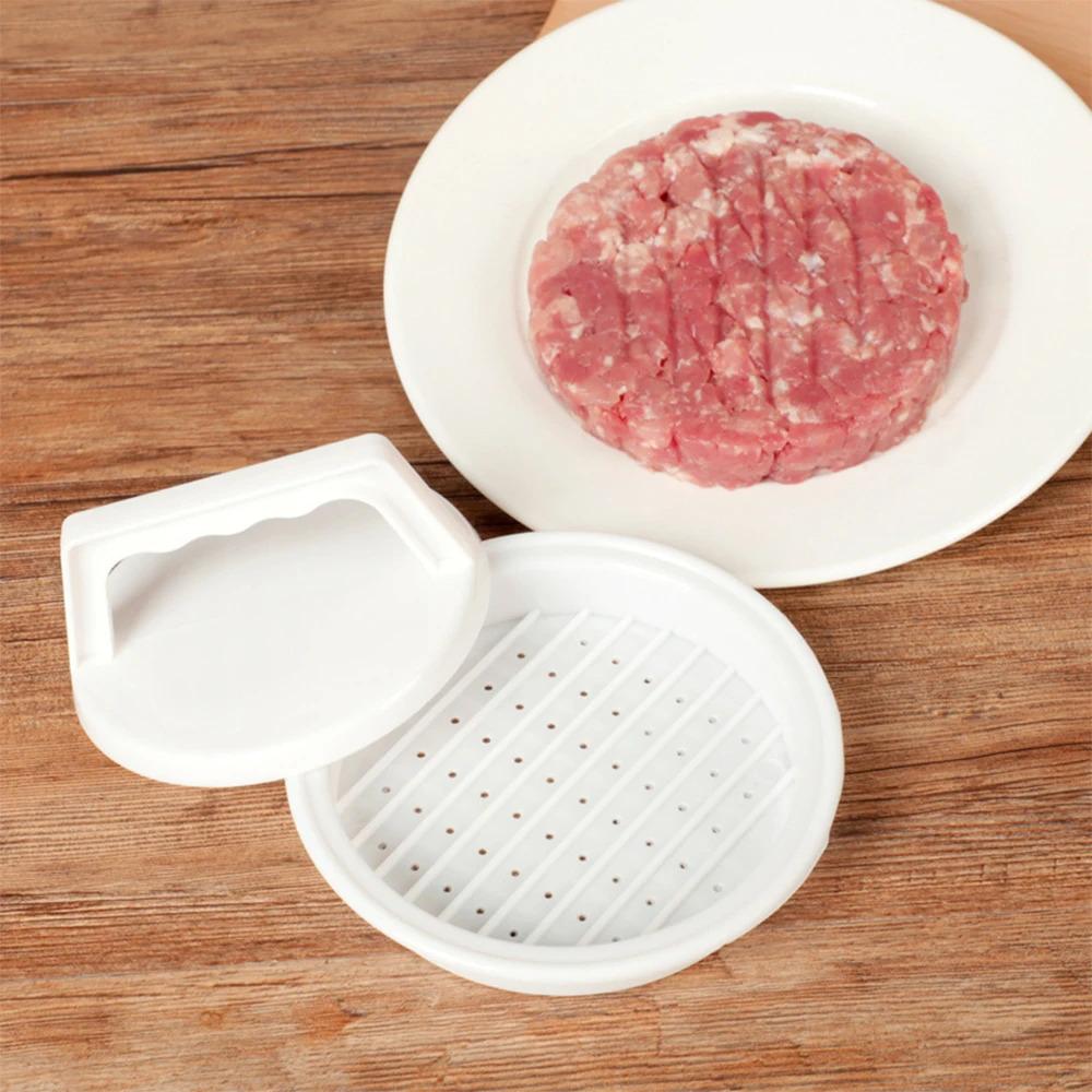 1 hamburger press kitchen utensil, plastic patty mold, barbecue party hamburger making mold, kitchen tool