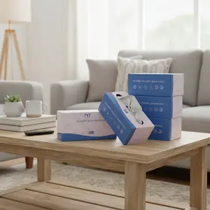 NT Dreams 12"x12" Microfiber Cleaning Cloths Box 50PCS Super Absorbent Lint-Free Quick Dry Towels for Kitchen Home & Car Eco-Friendly Reusable Multi-Purpose Cleaning Supplies Hand Blue 8In*8In*20Pcs/1Box Set