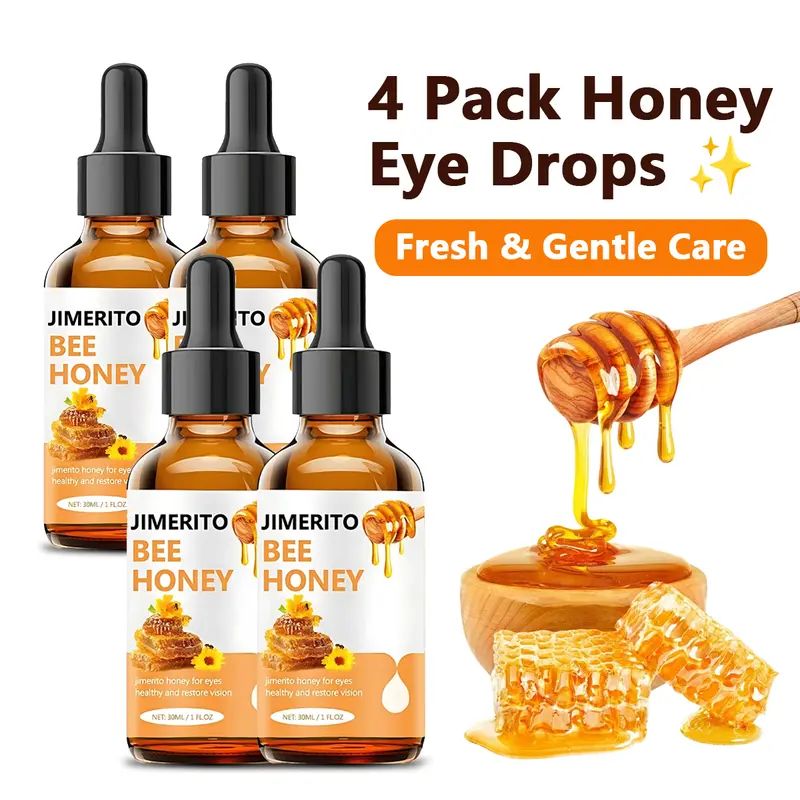 Ximonth Jimerito Honey For Eyes, Refreshing, Moisturizing And Soothing Eye Drops For Dry And Astringent Eyes
