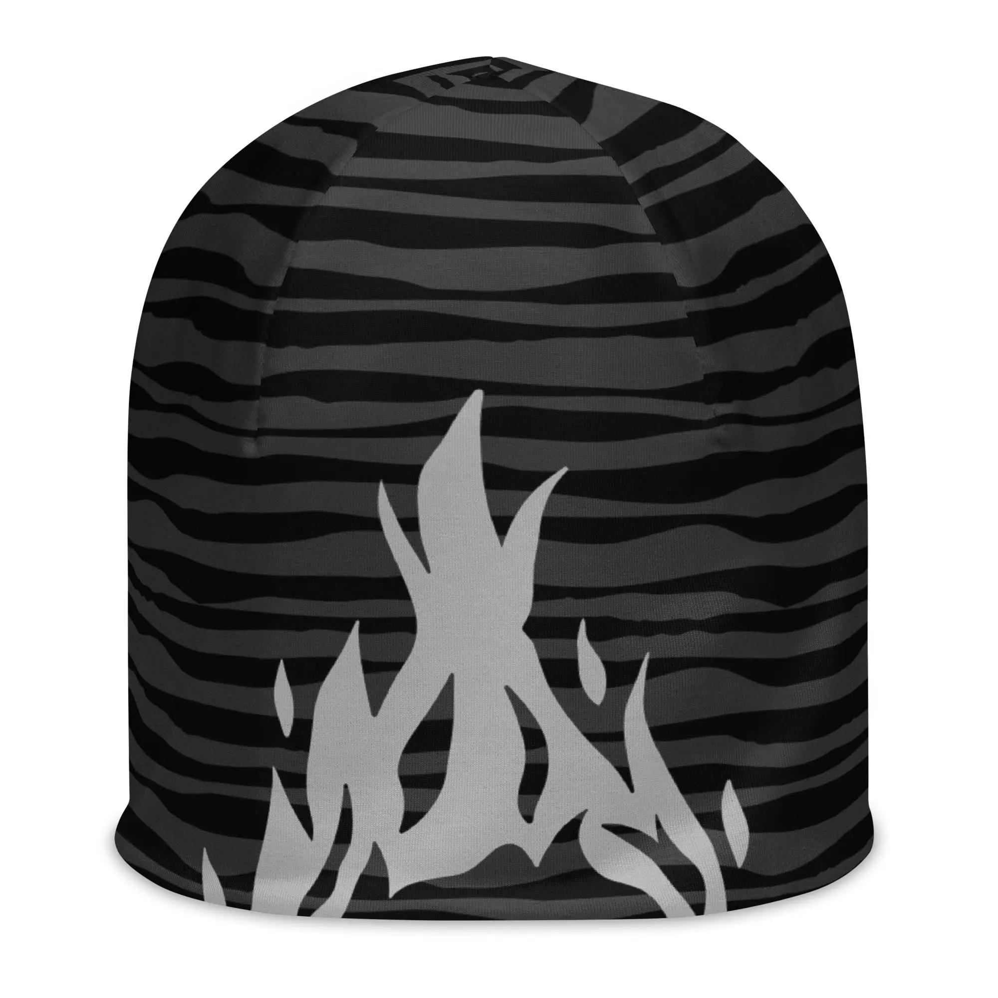 Grey Flame Beanie - Soft Beige Color, Classic Design, Ideal for Cold Weather, Comfortable Fit