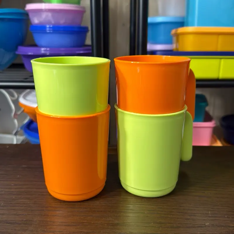 Tupperware Mugs Neon