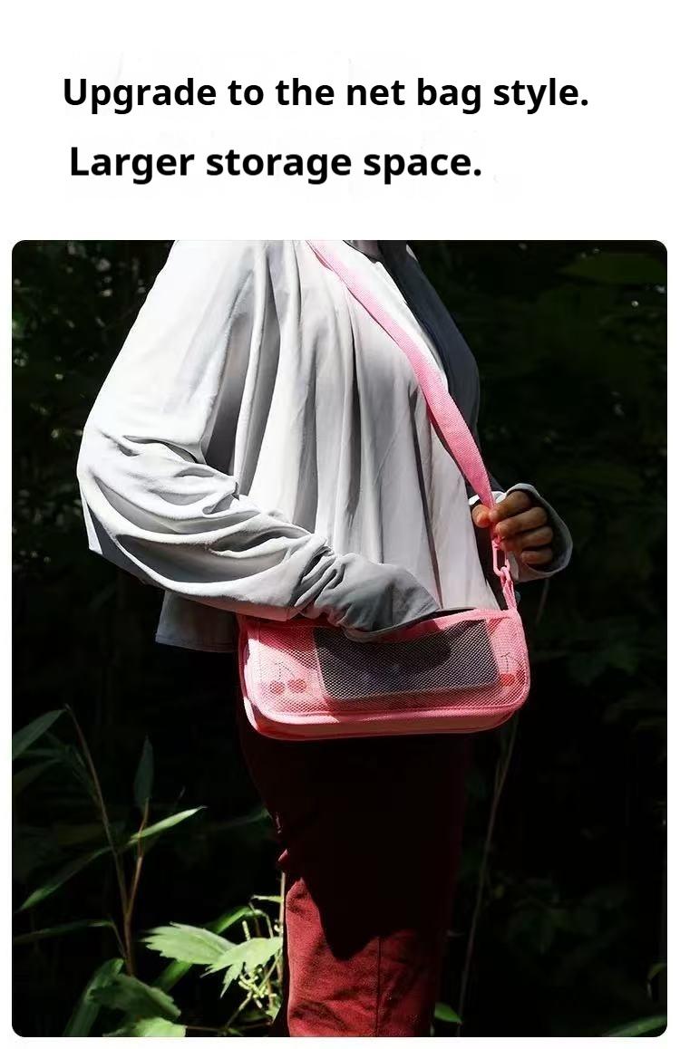 Outdoor Camping Chair Foldable Pencil Case Stool Portable Handbag Student Stool Queue Helper for Camping Studying Golden Triangle Structure Stable Design