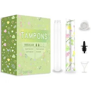 14 Pack Tampon Flasks for Liquor (21oz Total), Hidden Flask for Women, Hidden Alcohol Container,Plastic Flasks for Nightclubs, Cruises and Sports Events, Includes Spout & Funnel