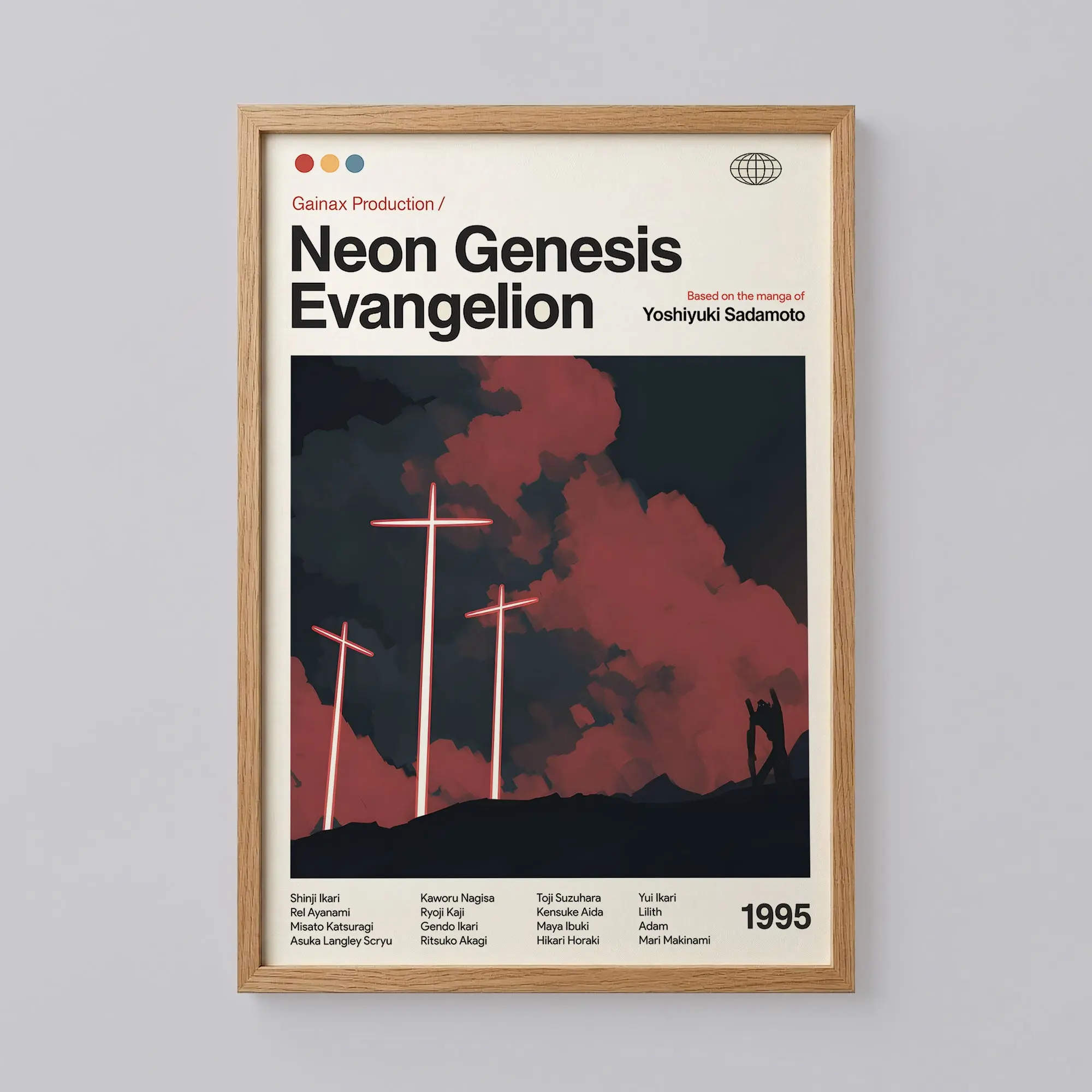 Neon Genesis Evangelion Poster, Modern Wall Decor Print, [Unframed - Print only]